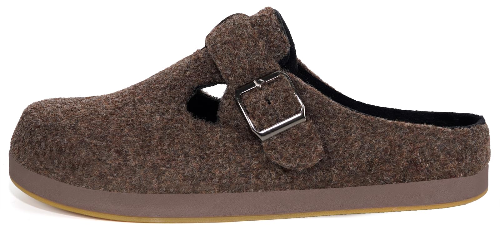 Pantofole Donna Uomo Ciabatte in Feltro Unisex Slippers Invernali Chiuse con Plantare Intercambiabile