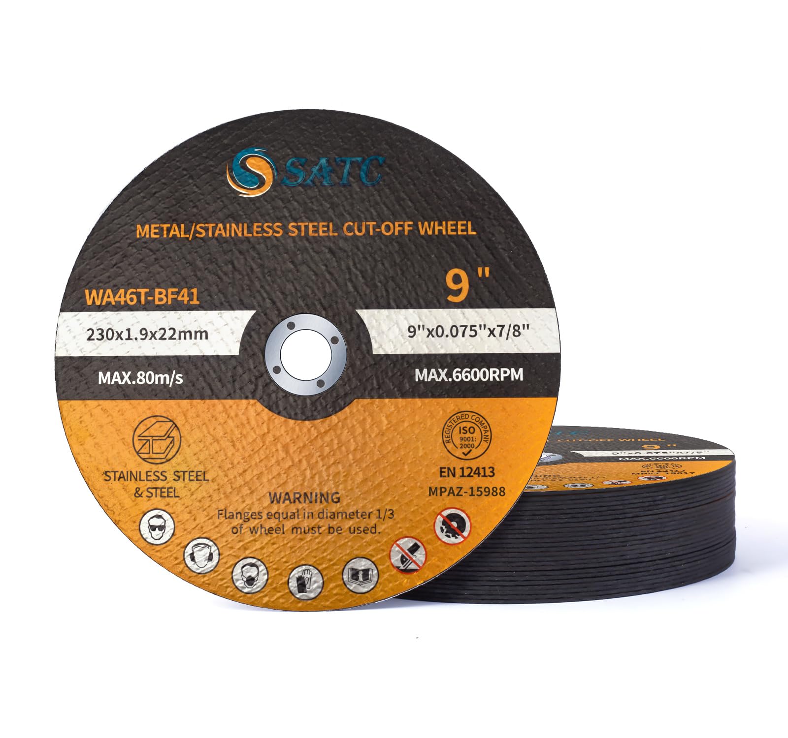 S SATC Cut-Off Wheels - 50 Pack for Metal & Stainless Steel -8