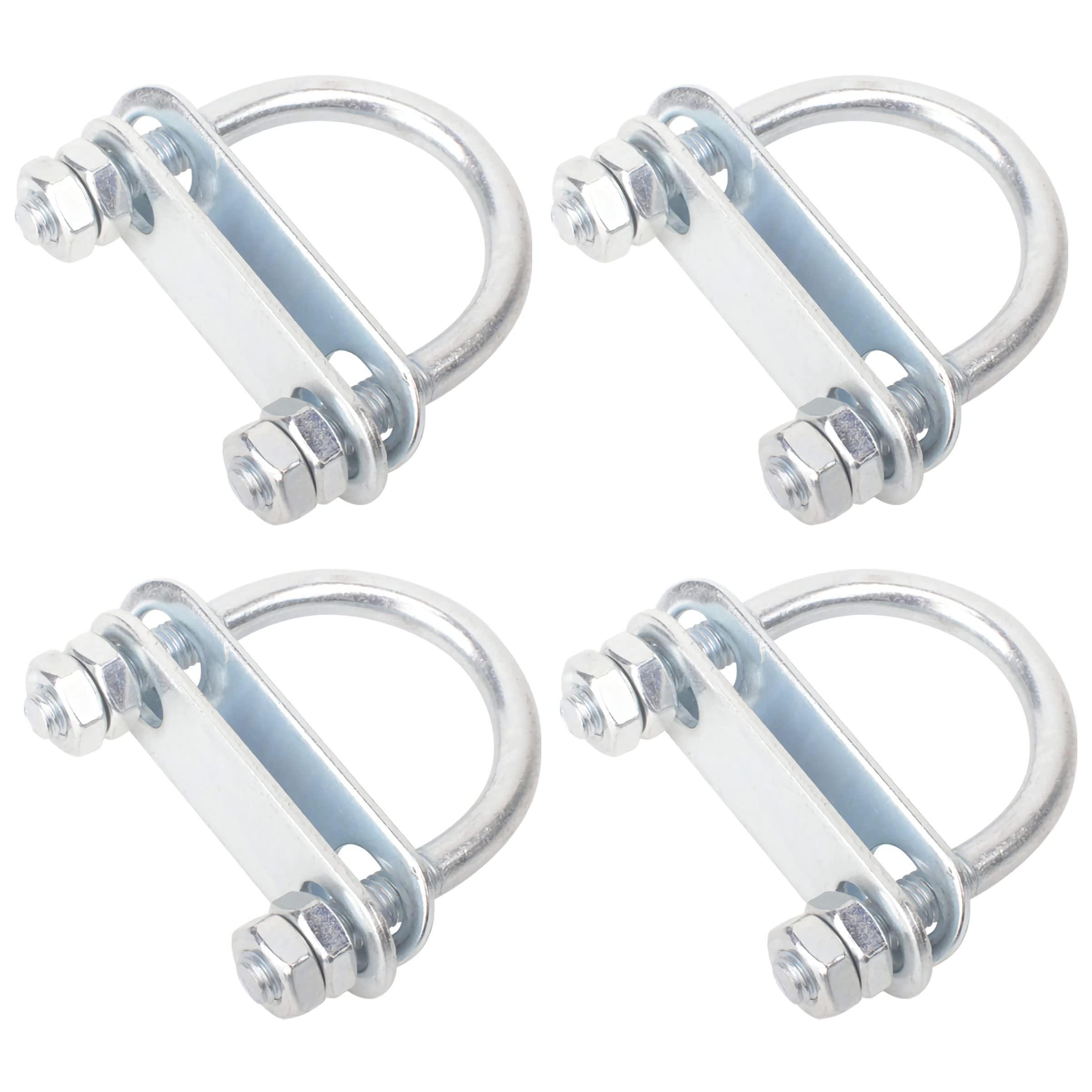 Pernos en U 4 Piezas Pernos en U de Acero Inoxidable Sujetador De Perno En U M8 Pernos En Forma de U Con Tuercas Placa De Marco Arandelas para Fijación de Tubería