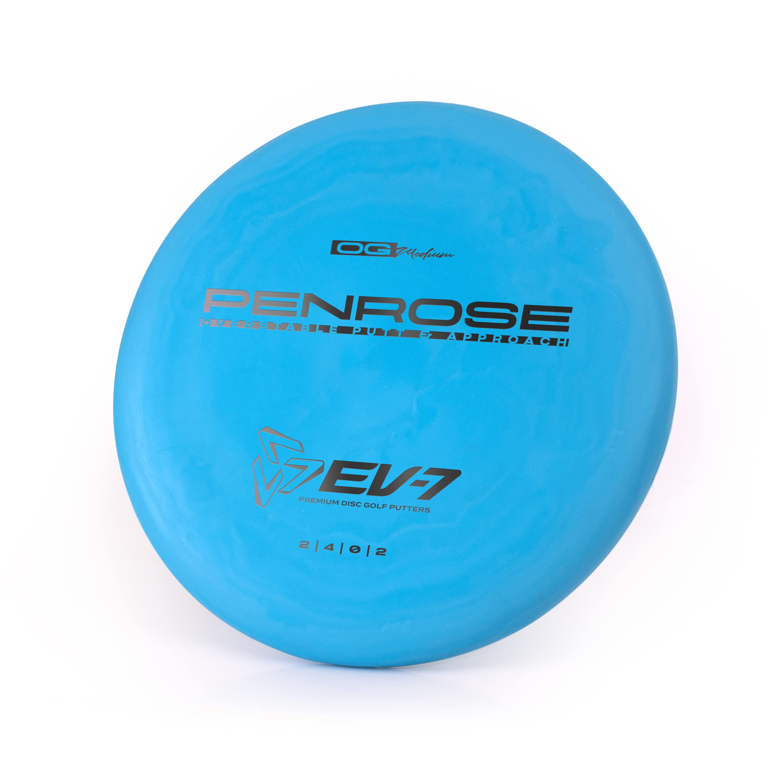EV-7 Penrose Disc Golf Putter | Consistent Overstable Disc Golf Putter | Reliable Fade and Stable Flight | Small Bead Disc Golf Putter | Multiple Plastic Types Available (Colors Will Vary) (Medium)