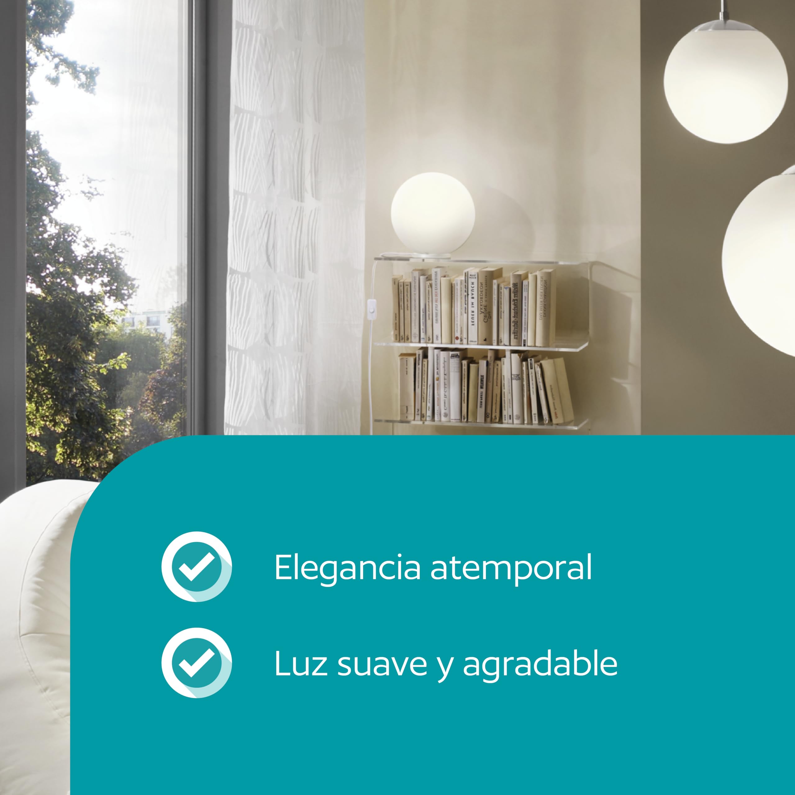Eglo Rondo lámpara de mesa, luz de noche de cristal opalino blanco mate, color blanco, casquillo E27, con interruptor