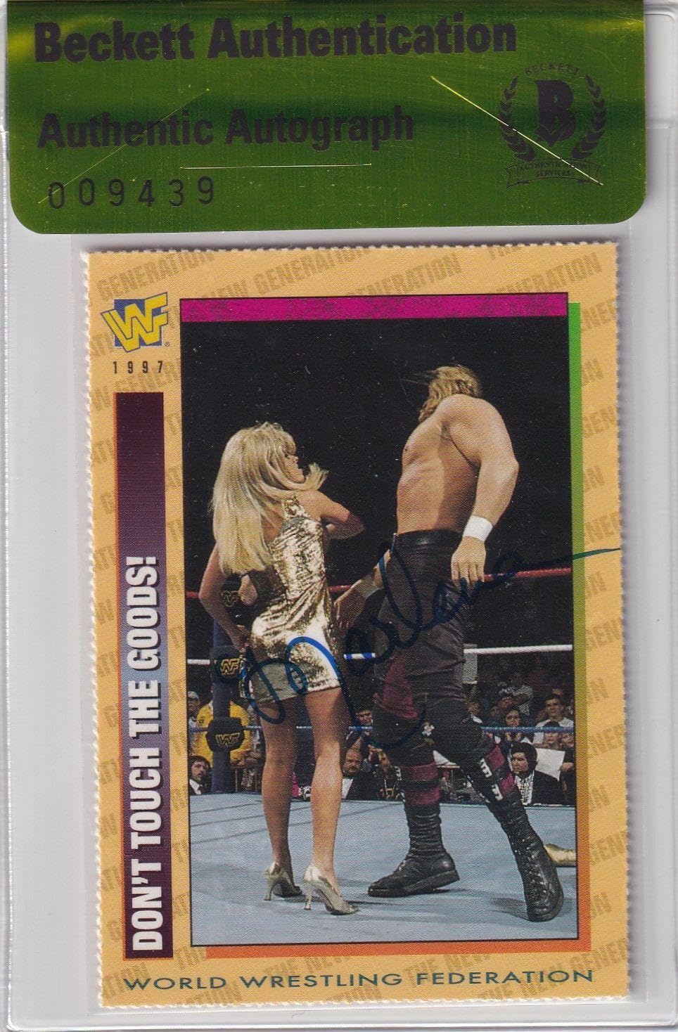 Amazon.com: Marlena Signed 1997 WWF Magazine Rookie Card #116 BAS