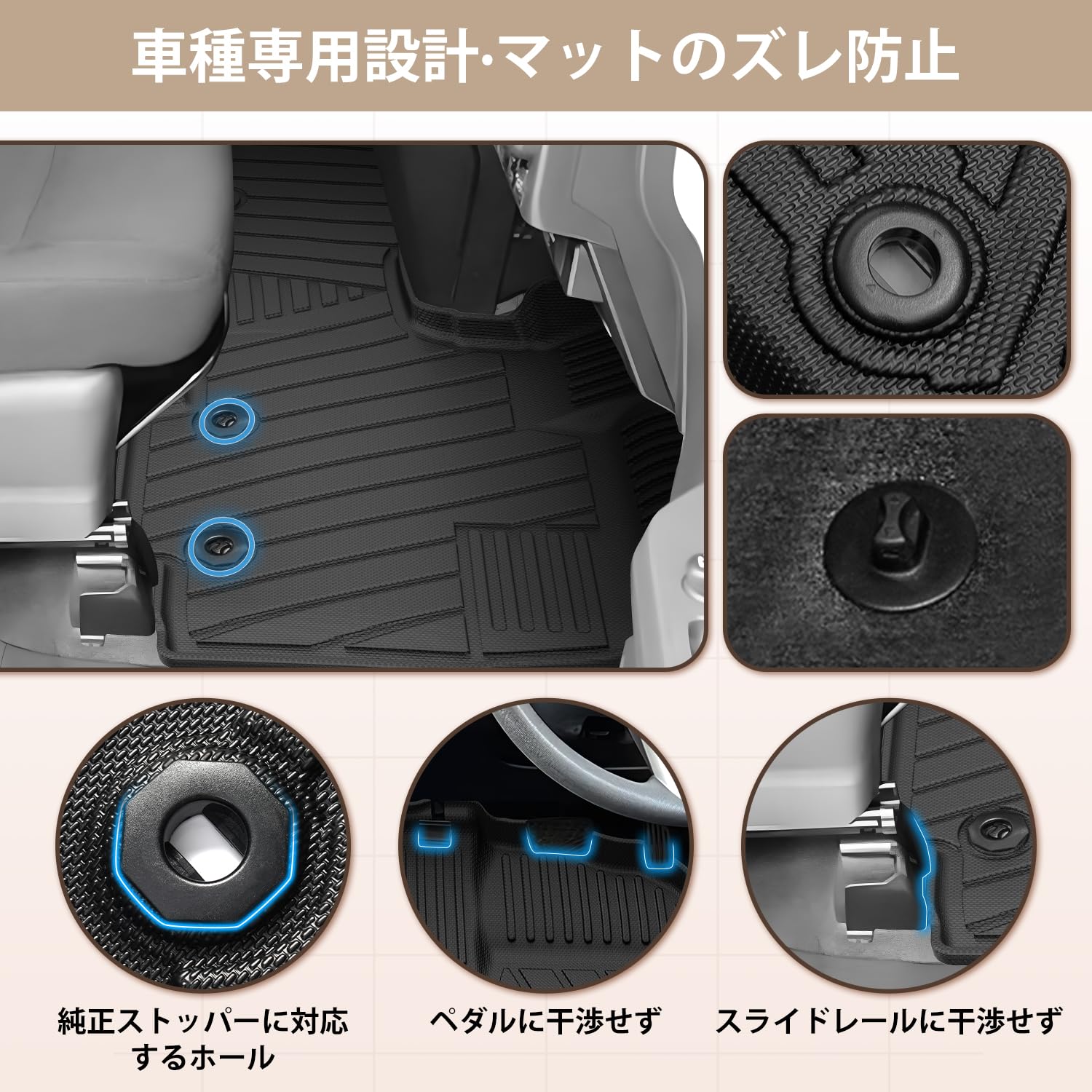 Amazon | Kotesoto トヨタ ルーミー タンク フロアマット&セカンド