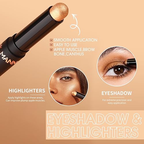 Miniatura 5 de Sombra de ojos Stick Glitter Matte Nude Eye Maquillaje de ojos ahumados Maquillaje de ojos ahumados Larga duración Secado rápido Suave 10#