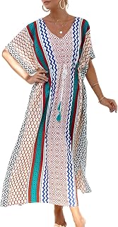 Youuxooa Rayon Kaftan Dresses for Women Caftans Beachwear Long Swimsuit Cover Ups