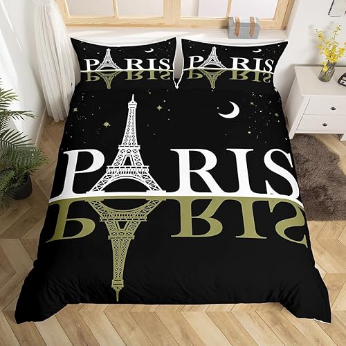 Miniatura 27 de Feelyou Juego de funda de edredón con estampado floral en 3D para niñas y niñas, elegante, con estampado floral morado, romántico, con purpurina