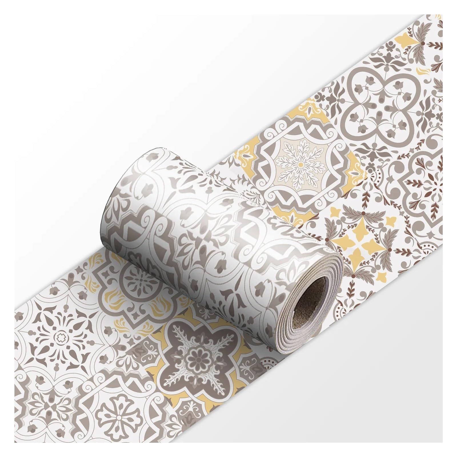 LCKKJHG Wallpaper Borders Self Adhesive 1pcs Ceramic Wall Stickers Peel & Stick Kitchen Backsplash Decorative Waist Line Tile Strips for Bathroom Skirting(YX-160,30cmX240cmX1roll)