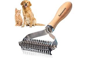 PAWSHOLIC Pet Shedding Dematting Comb for Dogs