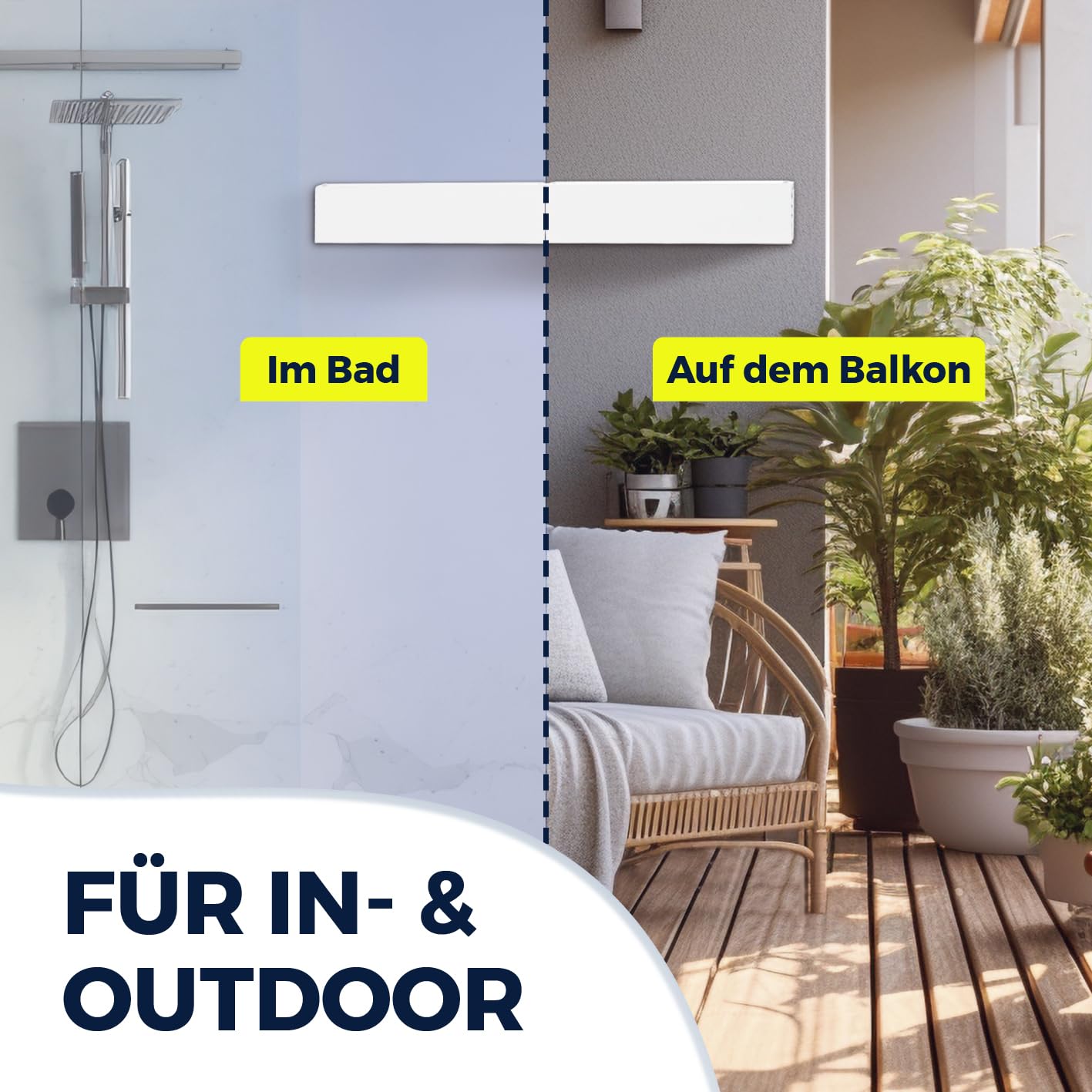 EASYmaxx Wandwäschetrockner 400 | Wandtrockner – platzsparend & ausziehbar | 80 cm x 40 cm x 10,5 cm | 4m Trockenlänge | Wäscheständer für stromloses Trocknen drinnen und draußen