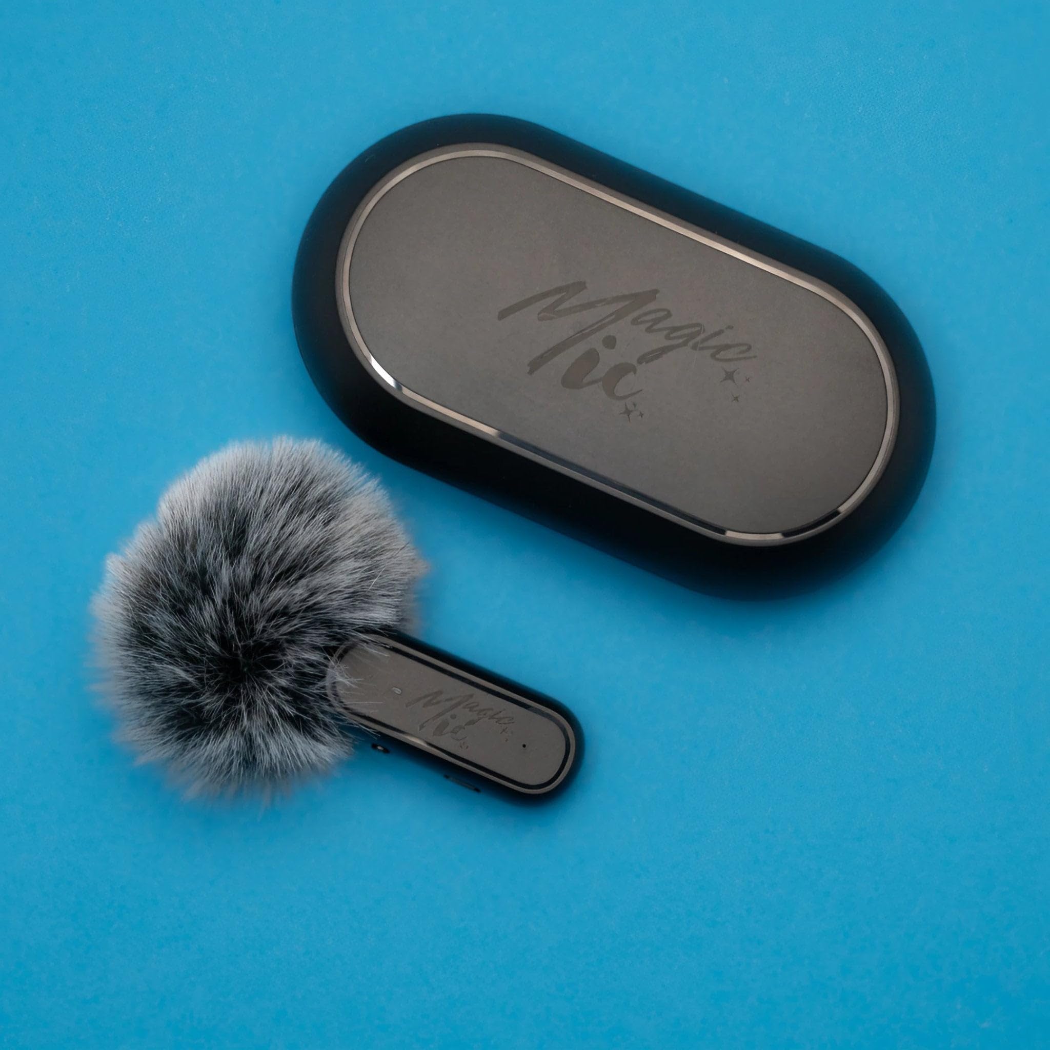 MagicMic™ 2. Generation Wireless Mikrofon Einsteiger-Set (1 Sender + 1 Empfänger) Plug & Play Inkl. Ladebox & Geräuschunterdrückung Einfaches Ansteckmikrofon für Handy, TikTok & Vlogs