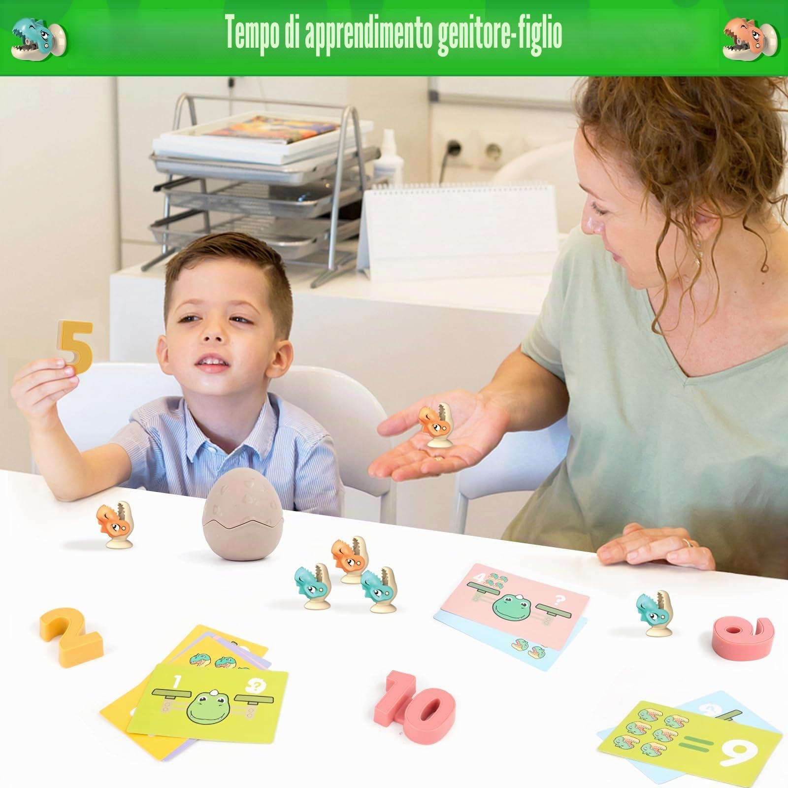 Magnete Multifunzionale Gioco di Pesca con Pesci con 21 Piccoli Dinosauro10 Carte Musica Gioco di pesci Interattivo ed Educativo Bambini 2 3 4 Anni Compleanno Regali di Halloween Ragazzi Ragazze