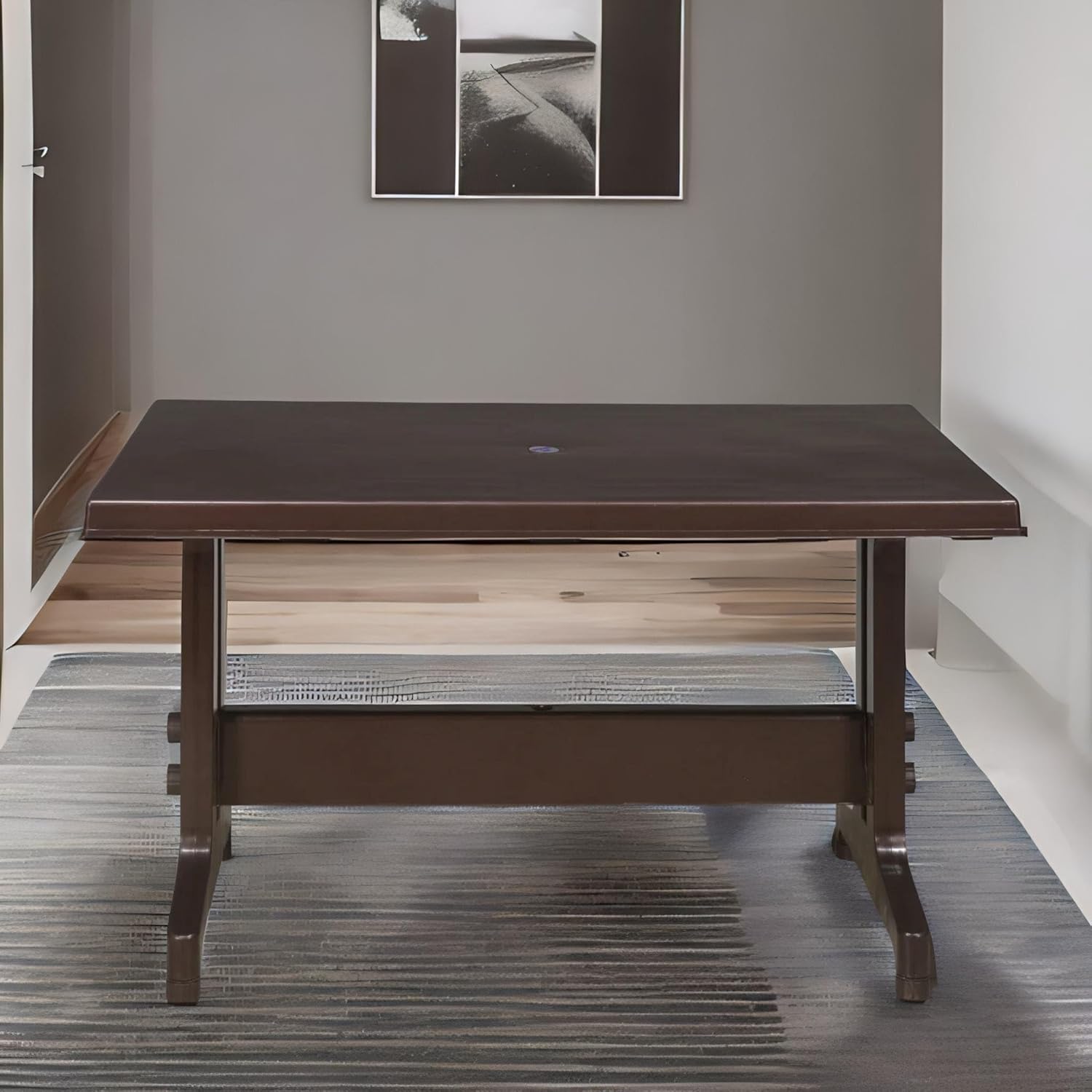 Nilkamal Ultima Rectangular 4 Seater Virgin Plastic Dining Table for