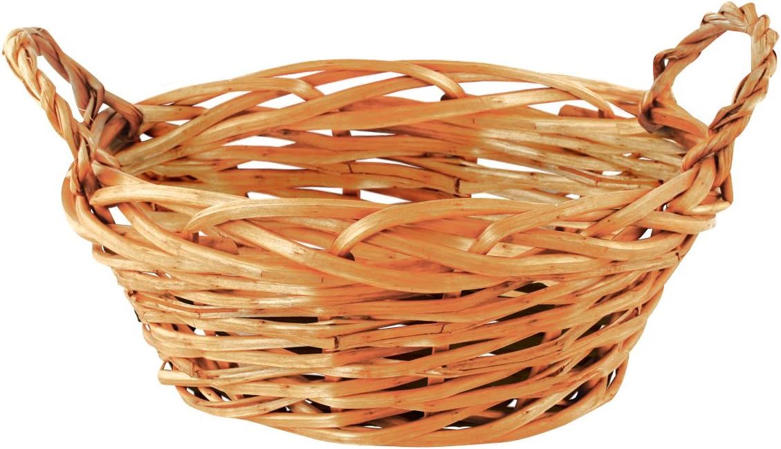 Wald Imports Brown Willow 11" Decorative Storage Basket