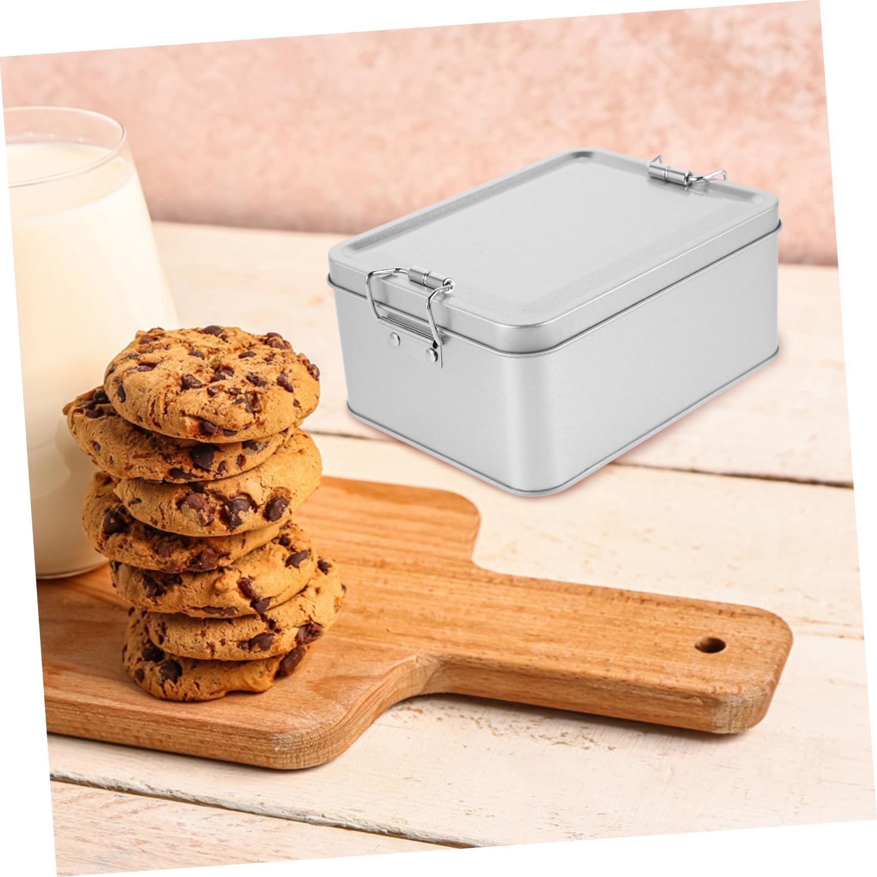 ABOOFAN Lot De 5 Boîtes De Rangement En Fer Blanc Pour Biscuits Bonbons Thé Et Autres Aliments