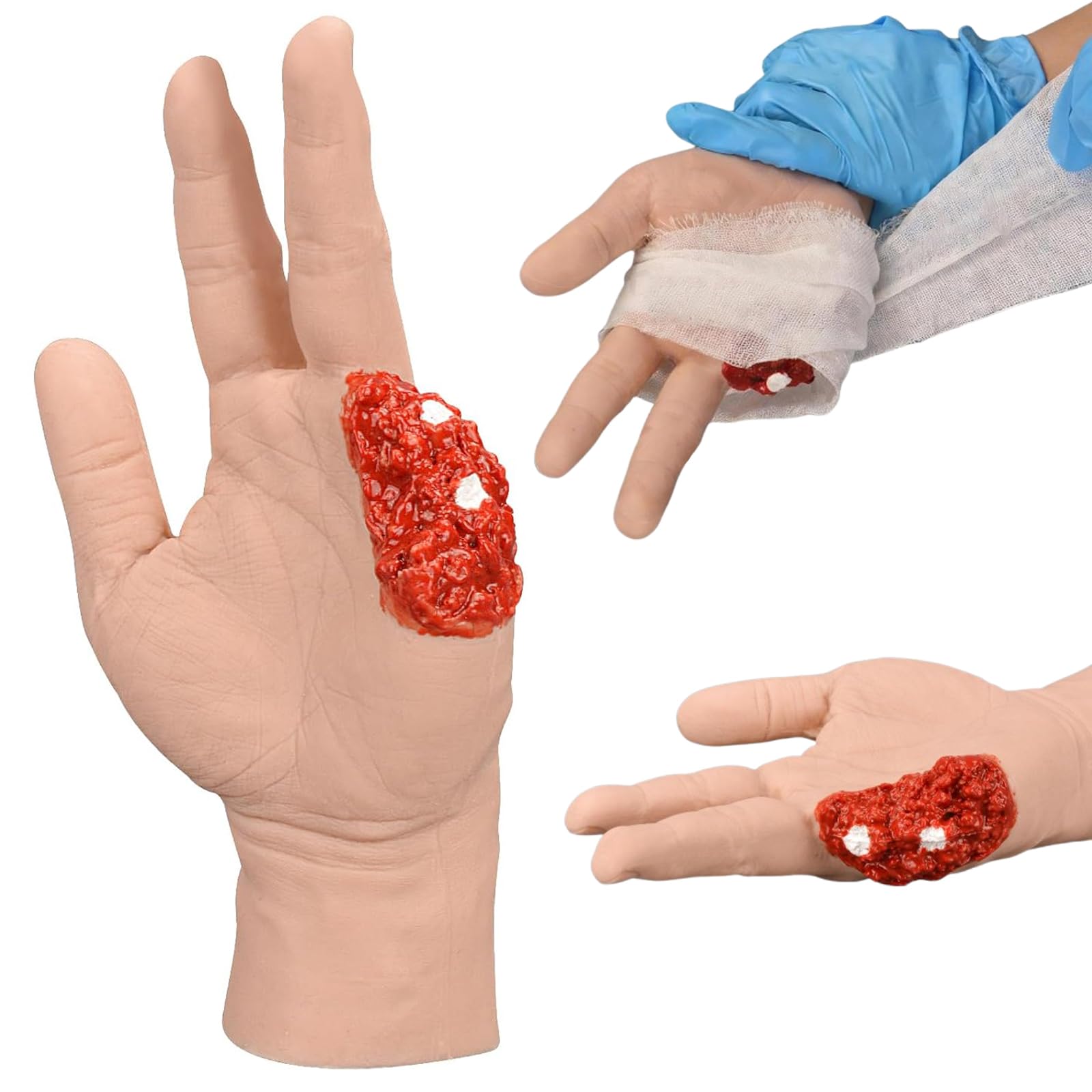 Kit De Formation À La Pose De Pansements Pour La Main, Modèle D'entraînement À La Pose De Pansements Pour La Main, Modèle De Pratique De L'hémostase Des Plaies D'amputation De La Paume, Simulation