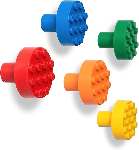 Juego de colgador de pared de ladrillo incorporado (azul)