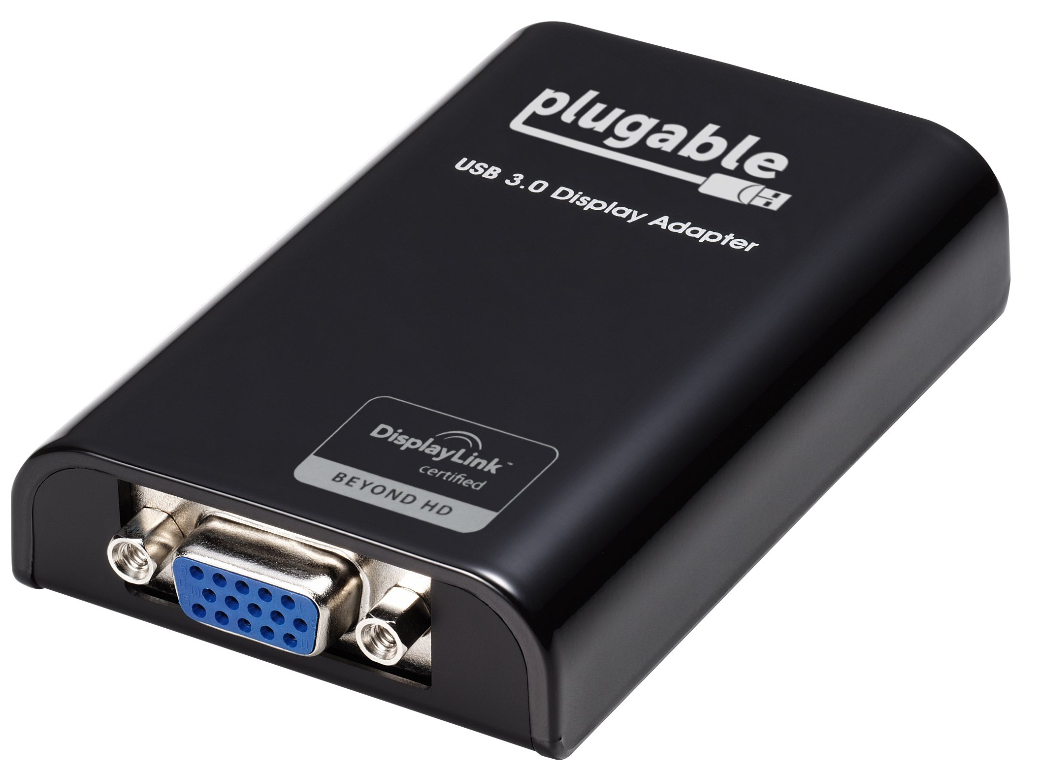 PlugableUSB 3.0 to VGA Video Graphics Adapter Card for Multiple Monitors up to 1920x1080 Each (DisplayLink DL-3100 Chipset - Windows XP, 7, 8, 8.1)