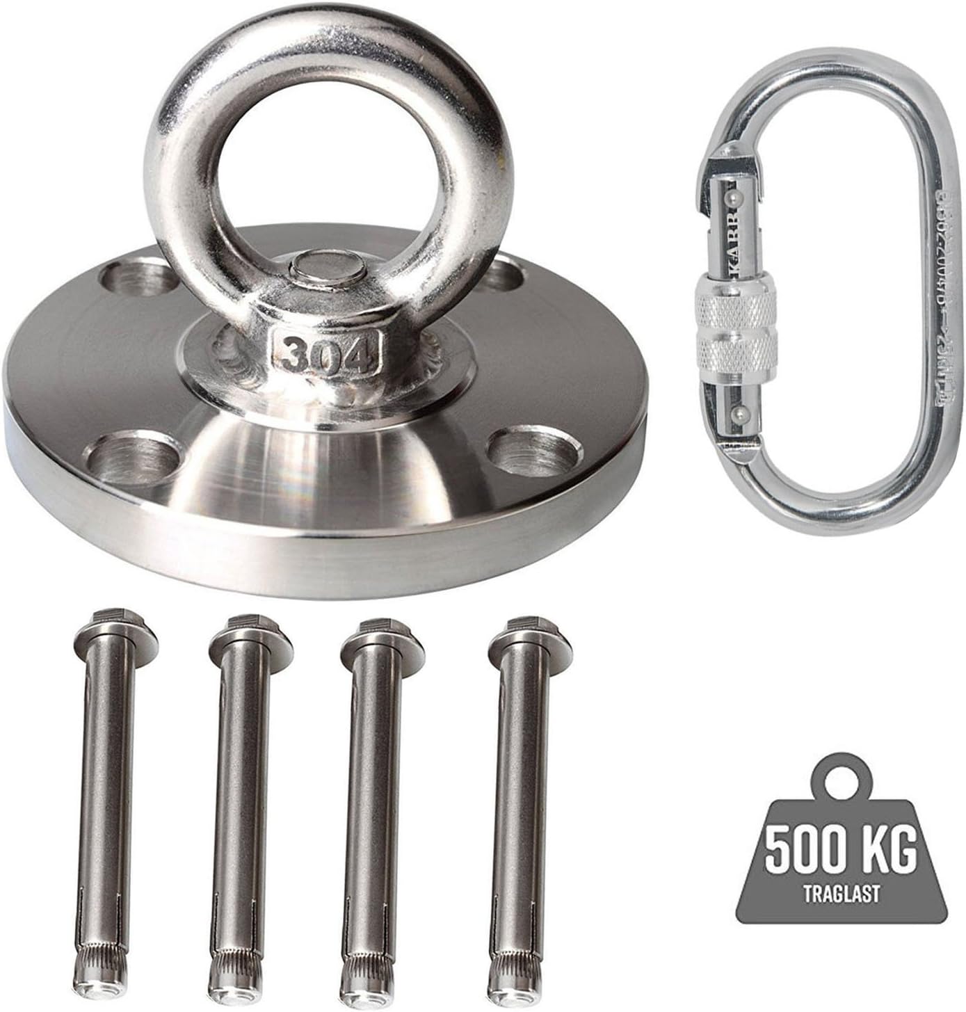 LABABE Premium Stainless Steel Ceiling Mount - Mount with Stainless Steel - Wall & Ceiling Mount Brackets - Stainless Steel Screws and Plugs
