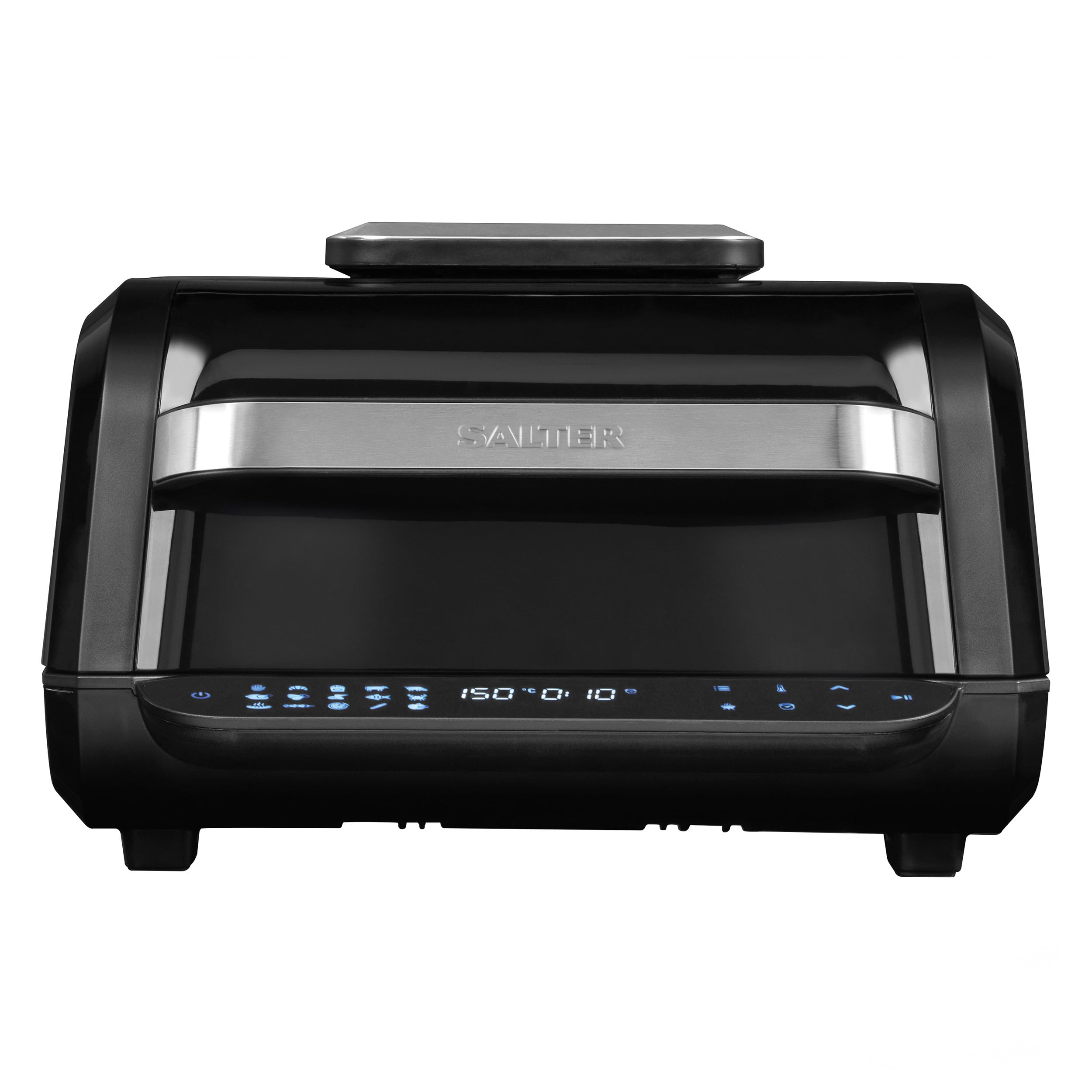 Salter EK5106 AeroGrill Pro - 16 in 1 Hot Air Fryer, 1700W Health Grill, Tabletop Multicooker, LED Touch Controls, 3.8L Capacity, Air Fry, Crisp, Bake, Roast, Dehydrate, Pizza, Skewer Preset Functions