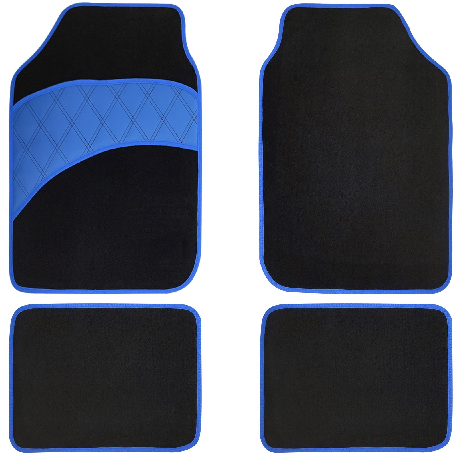 COLINOO 4 Pcs Car Floor Mats All Weather Universal Fit Car Mats Full Set for Car SUV Van