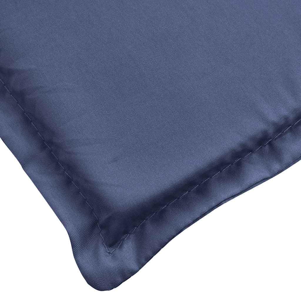 vidaXL Navy Blue Oxford Fabric Sun Lounger Cushion - Water- & Non-Slip Design for Patio/Garden/Indoor Seating Comfort, 73.2"x22.8"