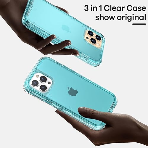 Miniatura 4 de ORIbox - Funda compatible con iPhone 13 Pro Max y 12 Pro Max, resistente a los golpes, anticaídas, transparente