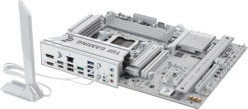 ASUS TUF Gaming B850-PRO WiFi7 Neo, AMD ATX Motherboard, 14+2+1 Power Stages, DDR5 Slot, PCIe 5.0 Ready, 3 M.2 Slots, WiFi 7, Realtek Ethernet 2.5GB, USB-C 20Gbps, Aura Sync, White - 6
