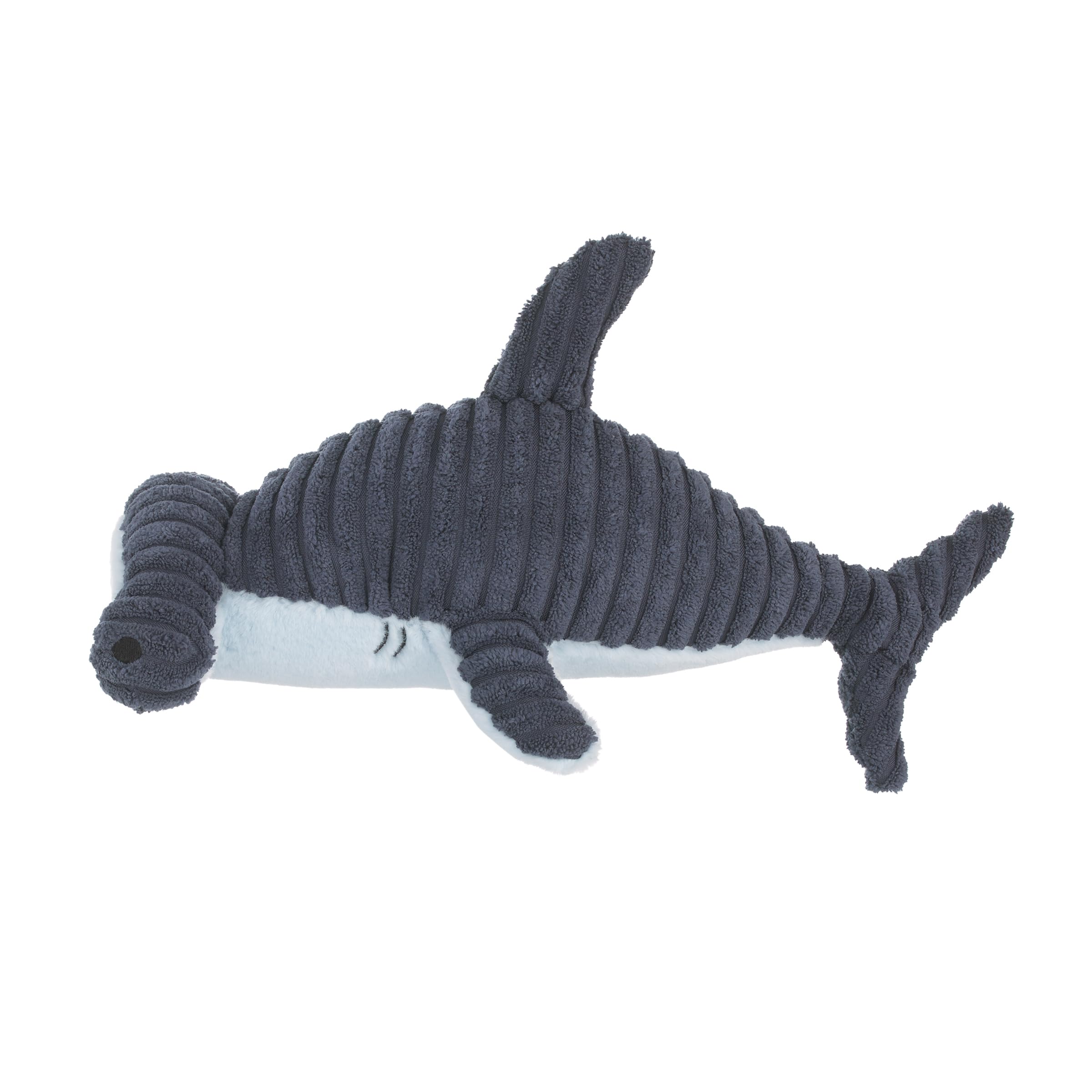 NoJo Explore Dream Discover Navy, and Light Blue Hammerhead Shark Shaped Plush Stuffed Animal