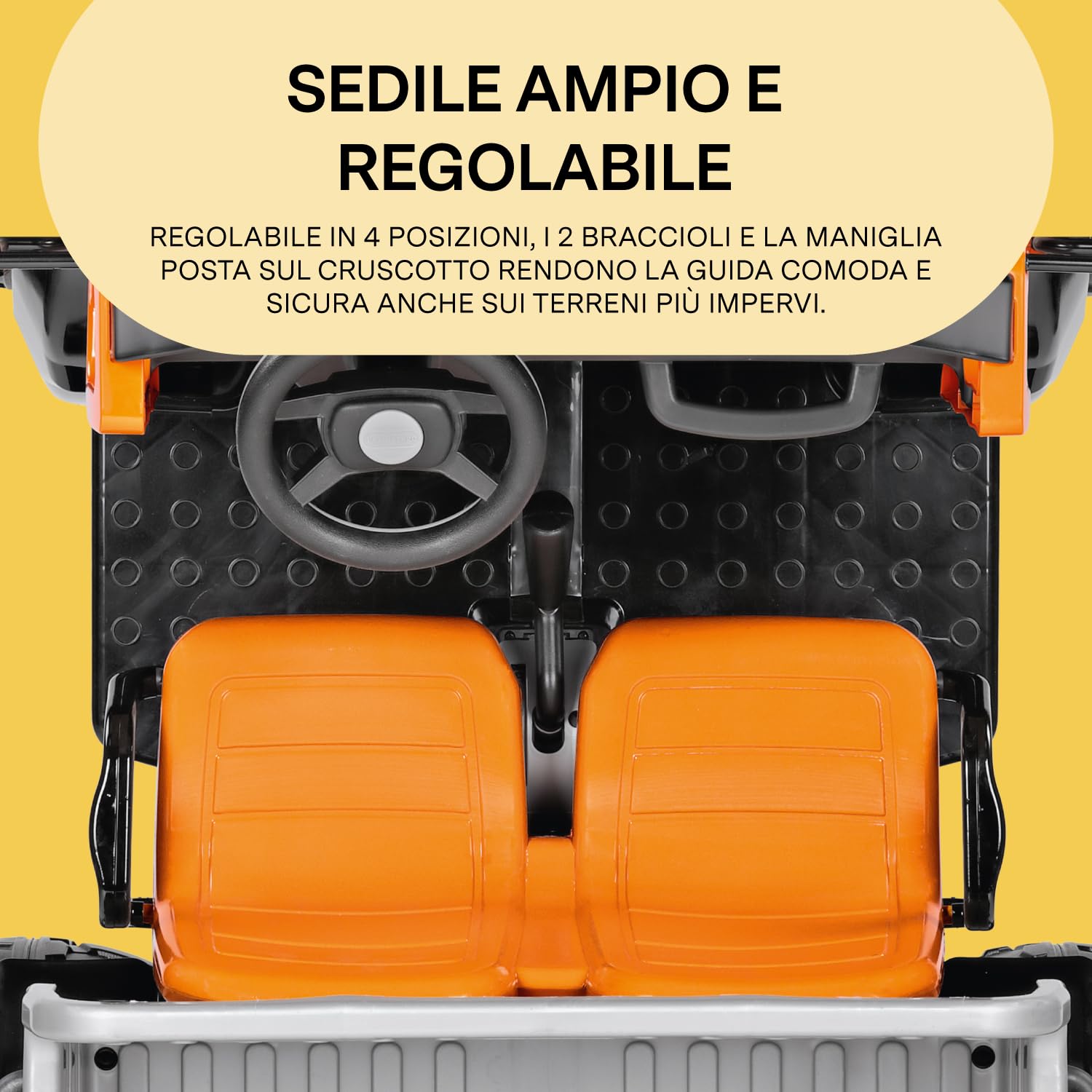 PEG Taurus Utility Truck Elettrico Cavalcablile per Bambini dai 3 Anni, Camion Elettrico con Cassone Ribaltabile, Batteria Ricaricabile da 12V, Motore 350W, Luci e Suoni, 2 Marce