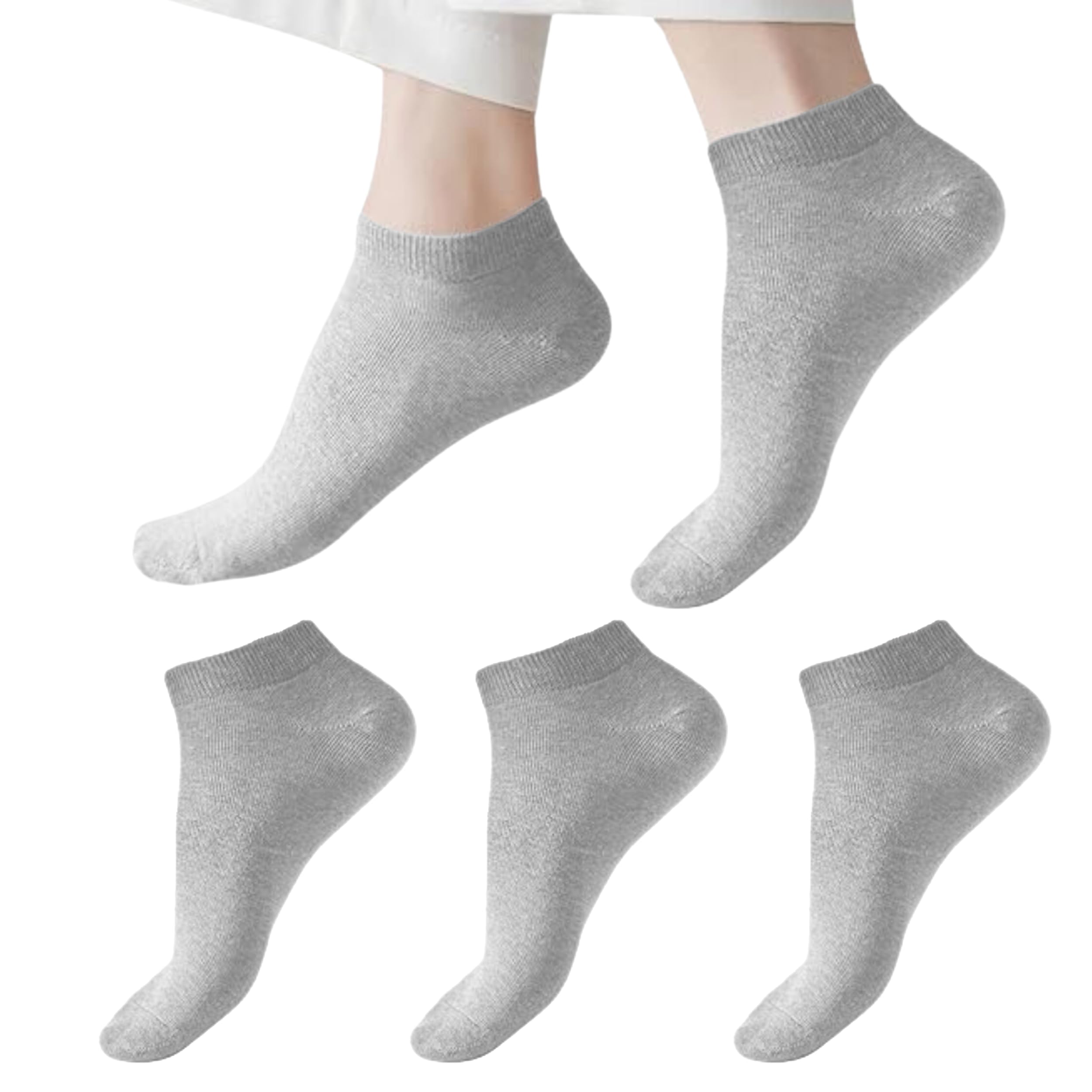 Men's Ankle Length Low Cut Cotton Socks Pack Of 3-image-16