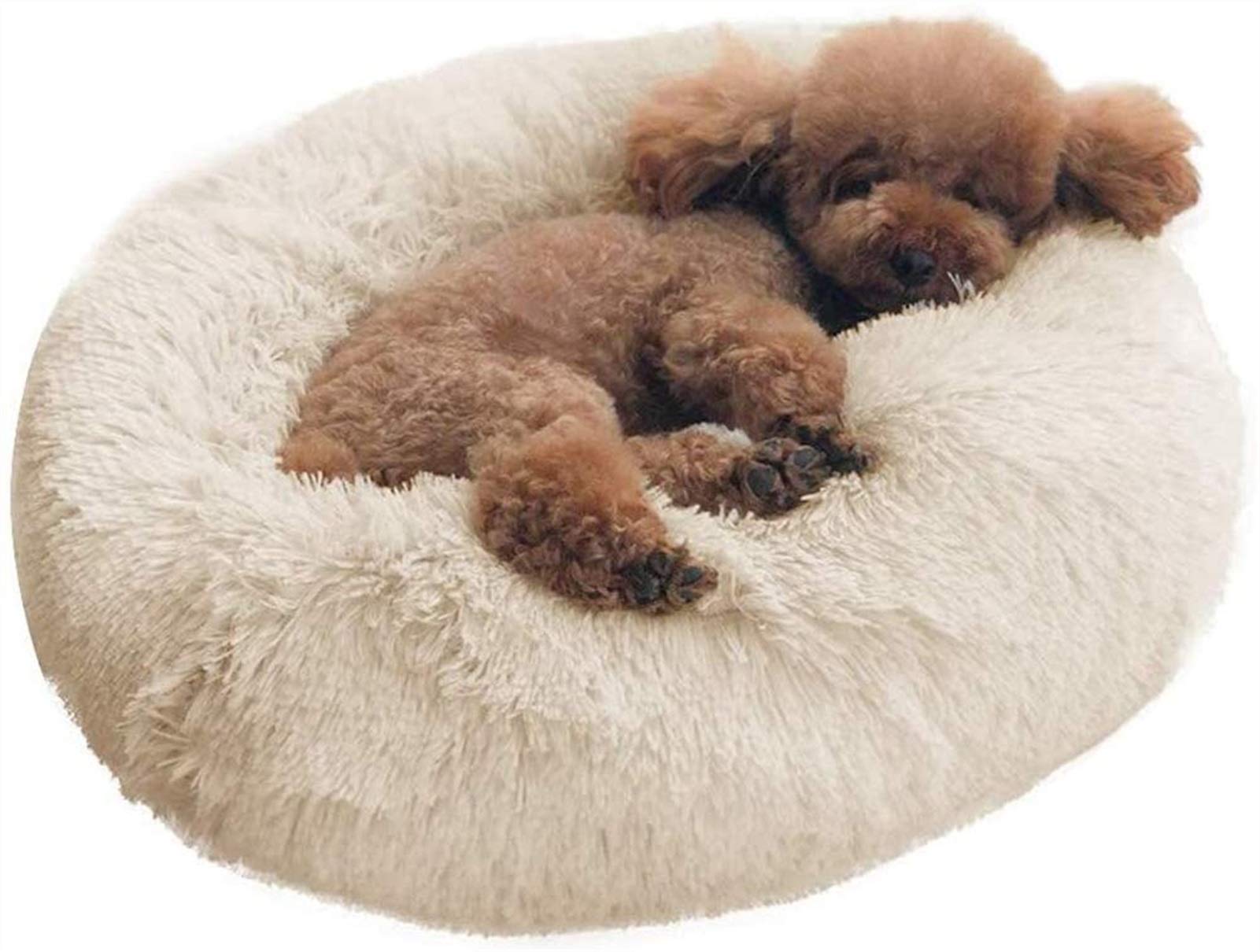 Cama Ortopédica Calmante para Perros, Cesta para Dormir, Piel Sintética Suave, Sofá para Mascotas para Perros Medianos y Grandes, Golden Retriever, Perro Alemán, Lavable