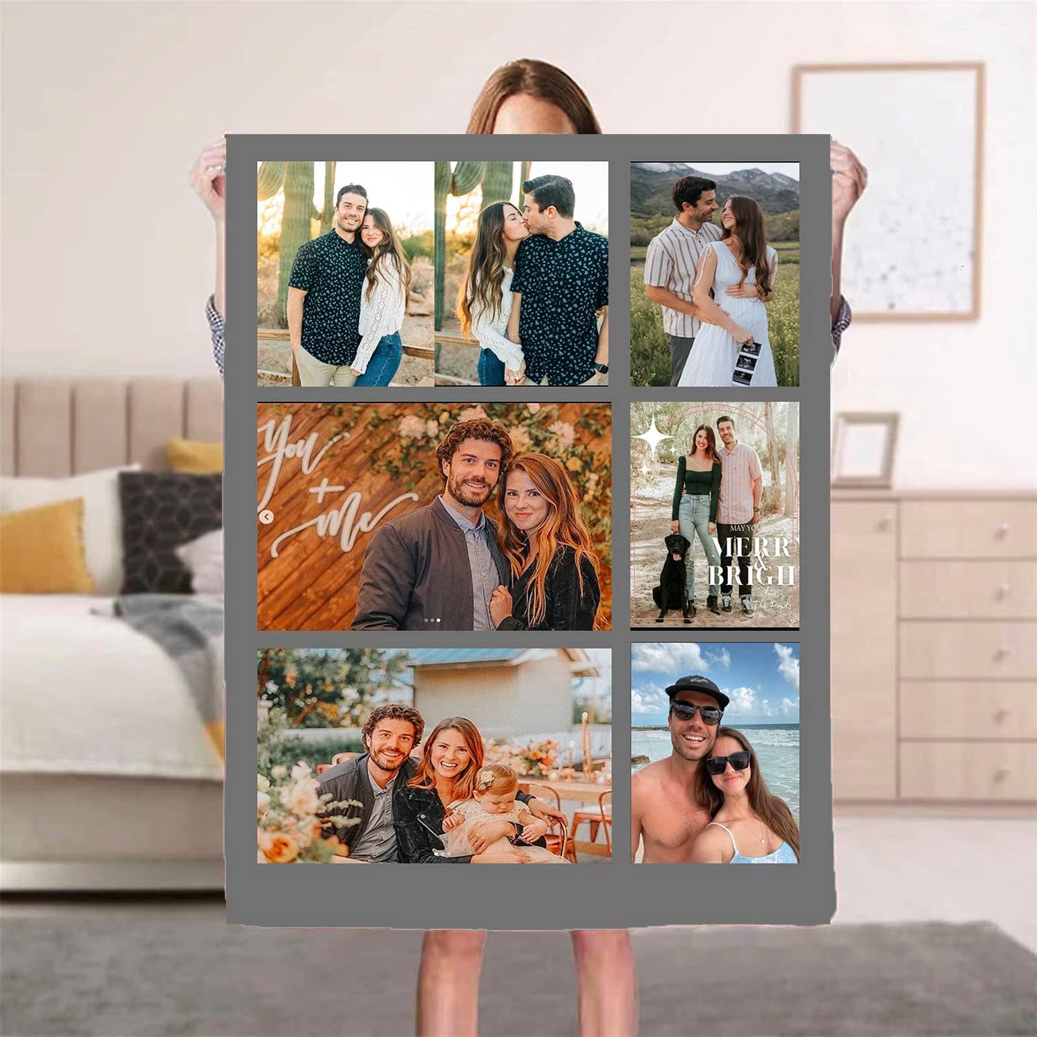 Couverture photo personnalisée : le plaid idéal pour résoudre vos pannes d'idées cadeaux