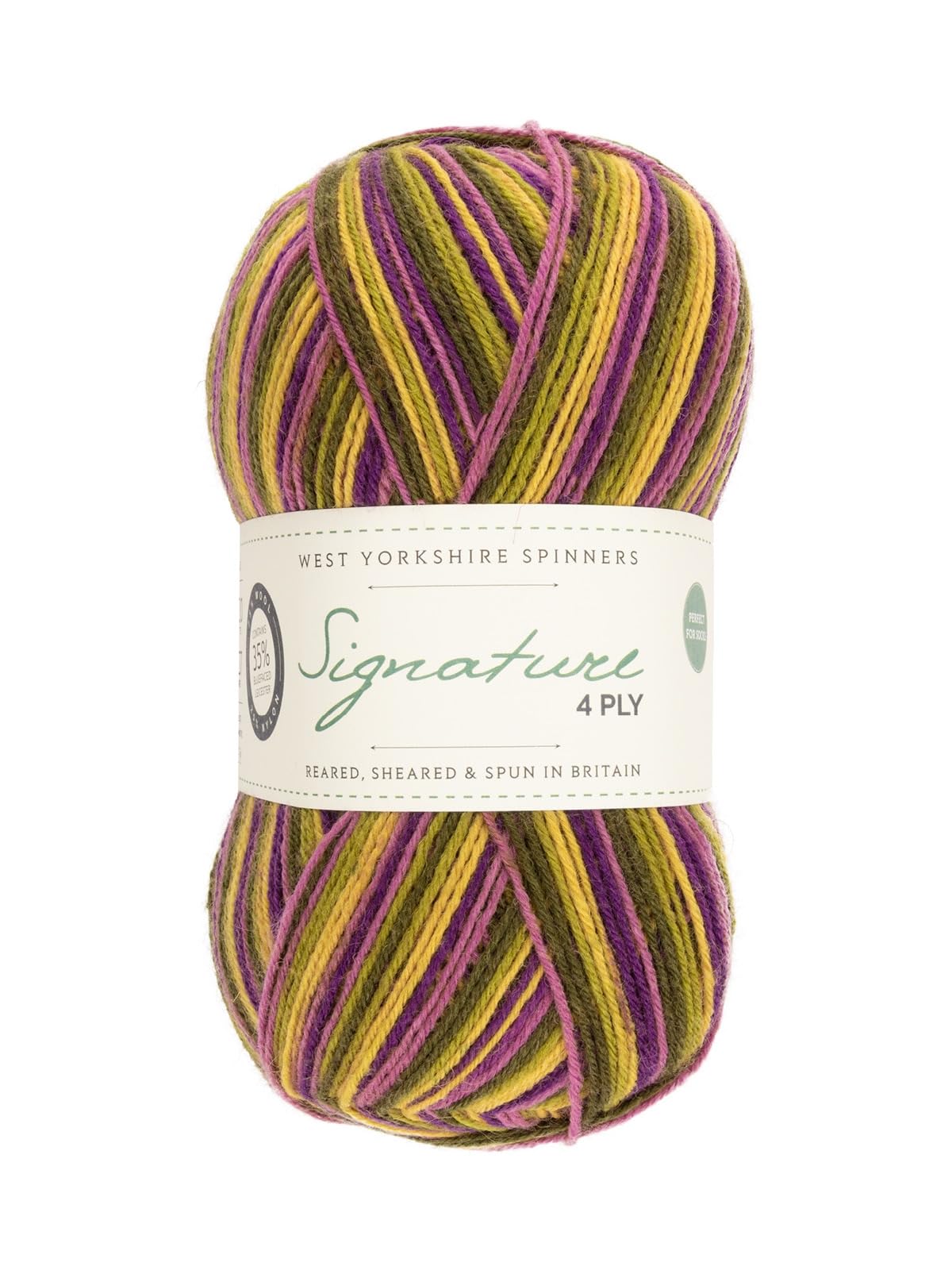 Pelote de laine 4 plis douce et résistante pour chaussettes durables fait main
