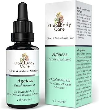 Gaia Body Care Bakuchiol Retinol Alternative - Bakuchiol Serum is an organic and all-natural anti-aging serum, potent for anti-wrinkle, firm, moisturize and soften skin.