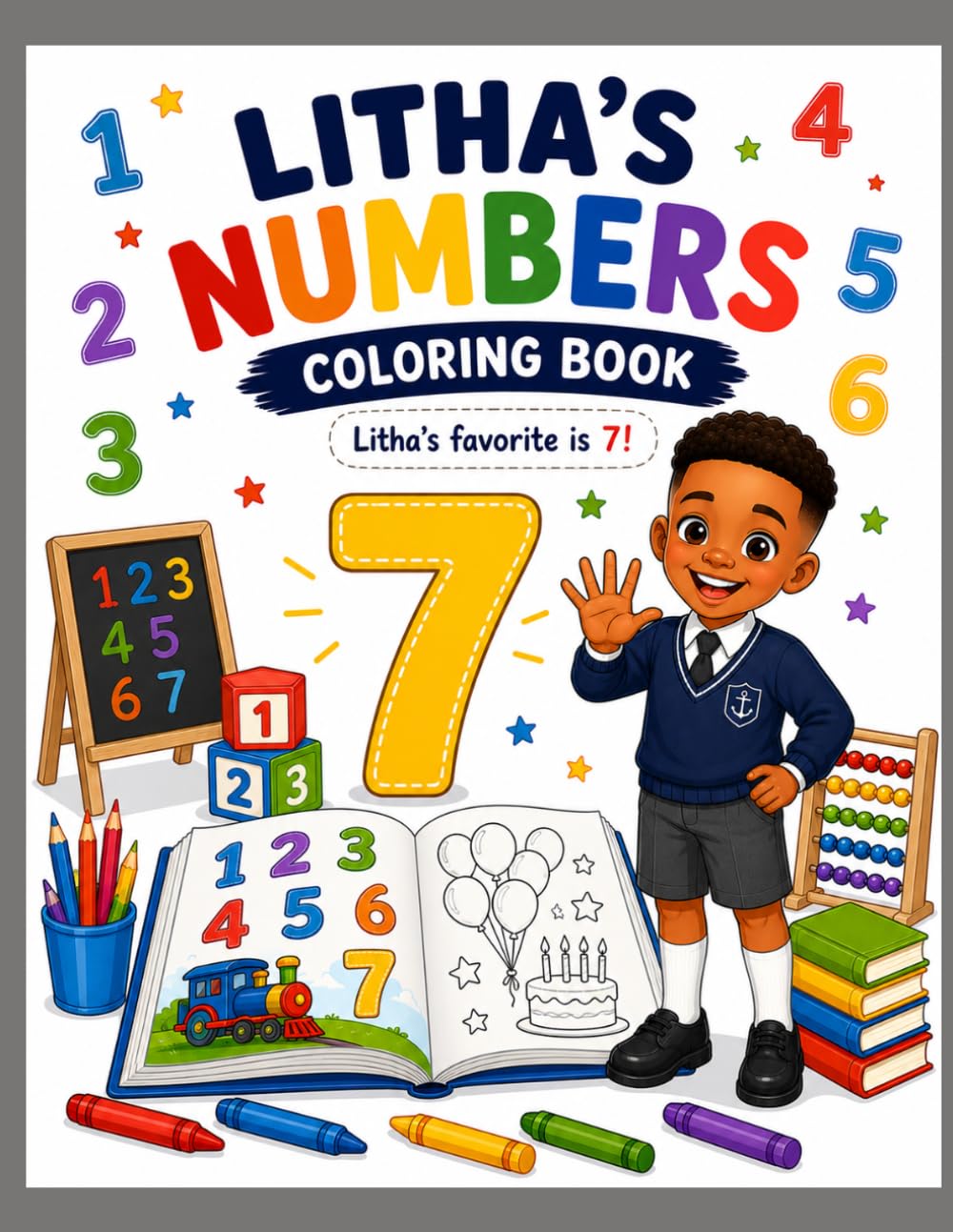 Litha's Numbers Coloring Book