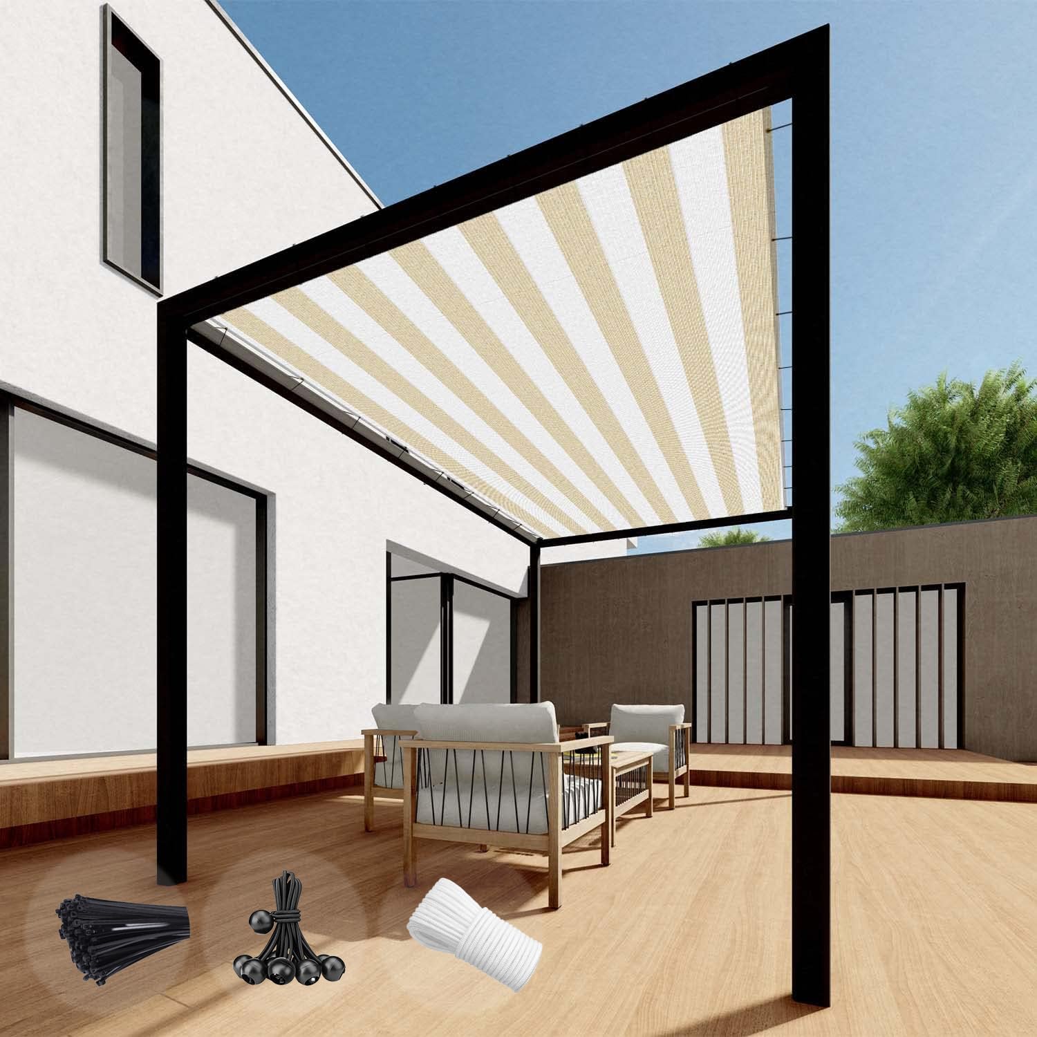 Amazon.com: SunnyRoyal 10'x28' Sun Shade Sail Straight Edge with