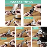 Vista 4 de Paquete de 2 cubiertas de boquilla de hervidor eléctrico, aislamiento adhesivo de ahorro de energía, vertedor de tetera eléctrica, cubiertas