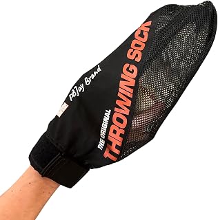 Baseball Softball Throw Training Sock: Boost Arm Strength, Essential Baseball Softball Training Equipment, Adjustable Wrist Strap - Made in USA