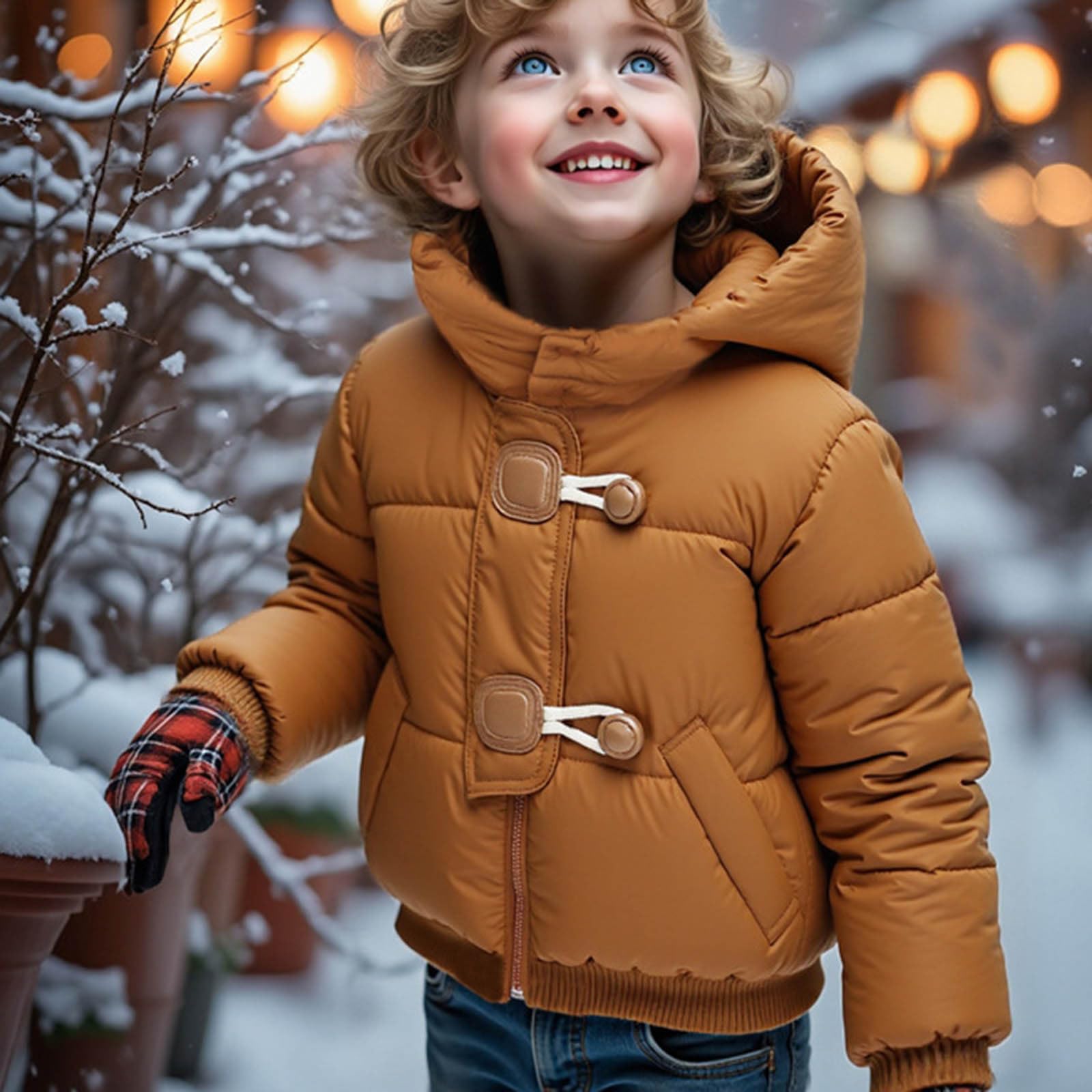 Ligero Deportiva Infantil Ropa Niños Chaquetas de para Niñas, Ropa de Abrigos Chaqueta Invierno, Niña Plumifero Chaqueta Niño con Capucha Abrigo Acolchado Cálido Viento Brillantes Niños 5-14 Años