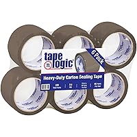 Vista 11 de Aviditi Tape Logic - Cinta de embalaje acrílica resistente, 2 pulgadas x 110 yardas, 2.6 mil, paquete de 6, perfecta para embalaje, envío, mudanza