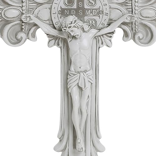 Miniatura 14 de LuxenHome - Estatua de Virgen María para exteriores, estatua religiosa de jardín de 30 pulgadas, estatua de la bendita madre al aire libre, estatuas