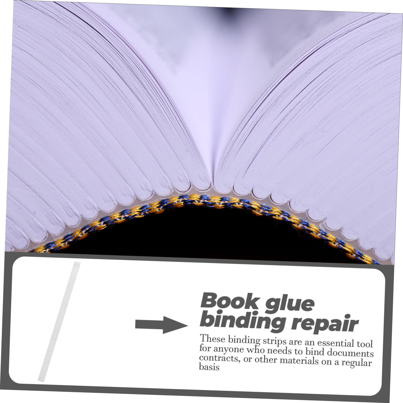 Gatuida 5 Set Strisce Per Rilegatura Nastro Per Riparazione Libri Con Per Documenti Album E Libri Versatili E Facili Usare 30 Pezzi*5