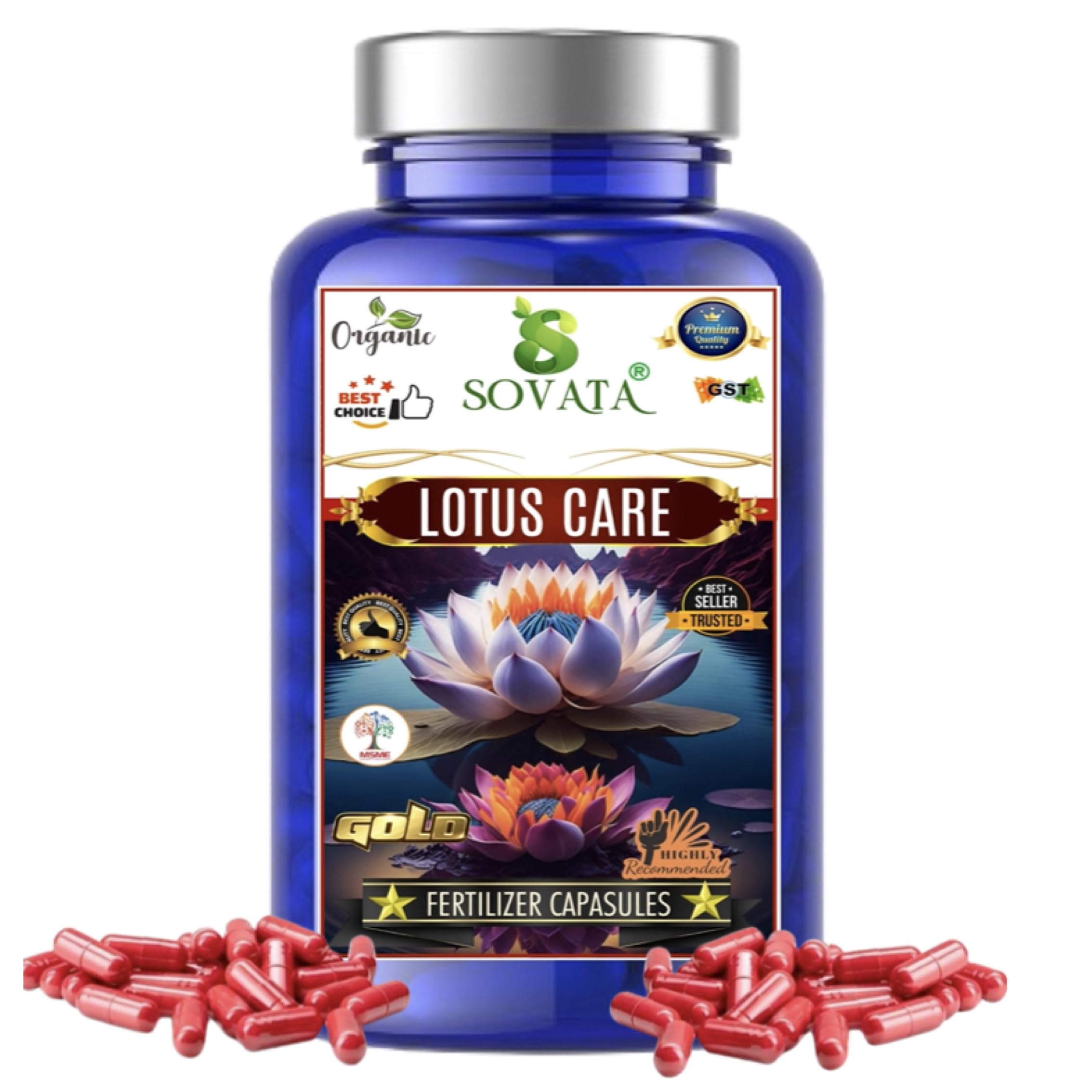 Sovata® Lotus Care Fertilizer Capsules (51 nos), Slow Release Organic Fertilizer (90 Days) for Overall Healthy Growth of Lotus Plants. (B0D5WGZTKD) Amazon Price History, Amazon Price Tracker