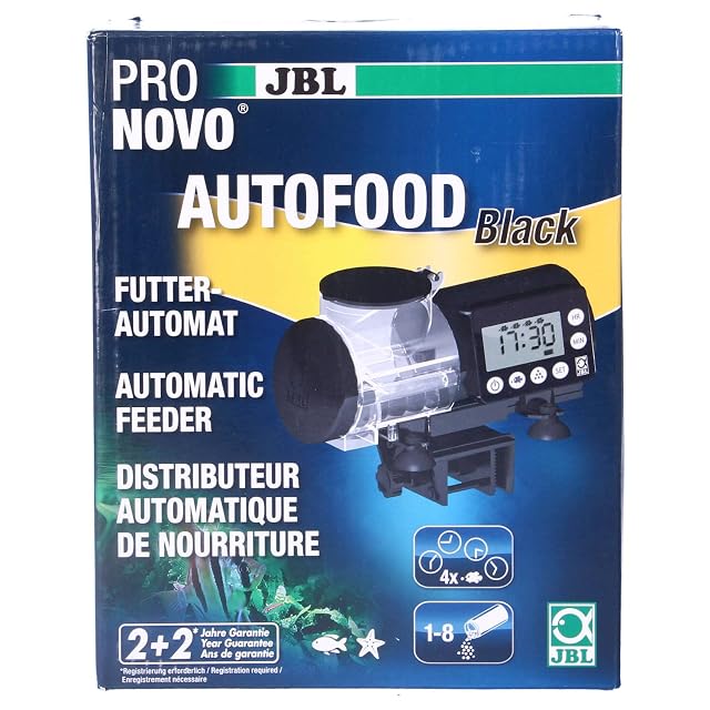 JBL PRONOVO AUTOFOOD - Comedero automático para acuario, alimentación con gránulos de pienso para peces hasta…