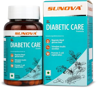 Sunova Diabetic Care Formula, 60 Veg Capsules