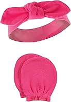 Vista 142 de Hudson Baby Conjunto de diadema de algodón y manoplas para rascar para bebé Unicornio