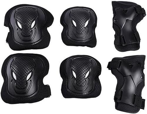 XINGZI Unisex AdolescentesJuventudAdultos Rodilleras Coderas Protectores de Muñequeras Conjunto de Protectores para Patinaje Scooter Patines Patines