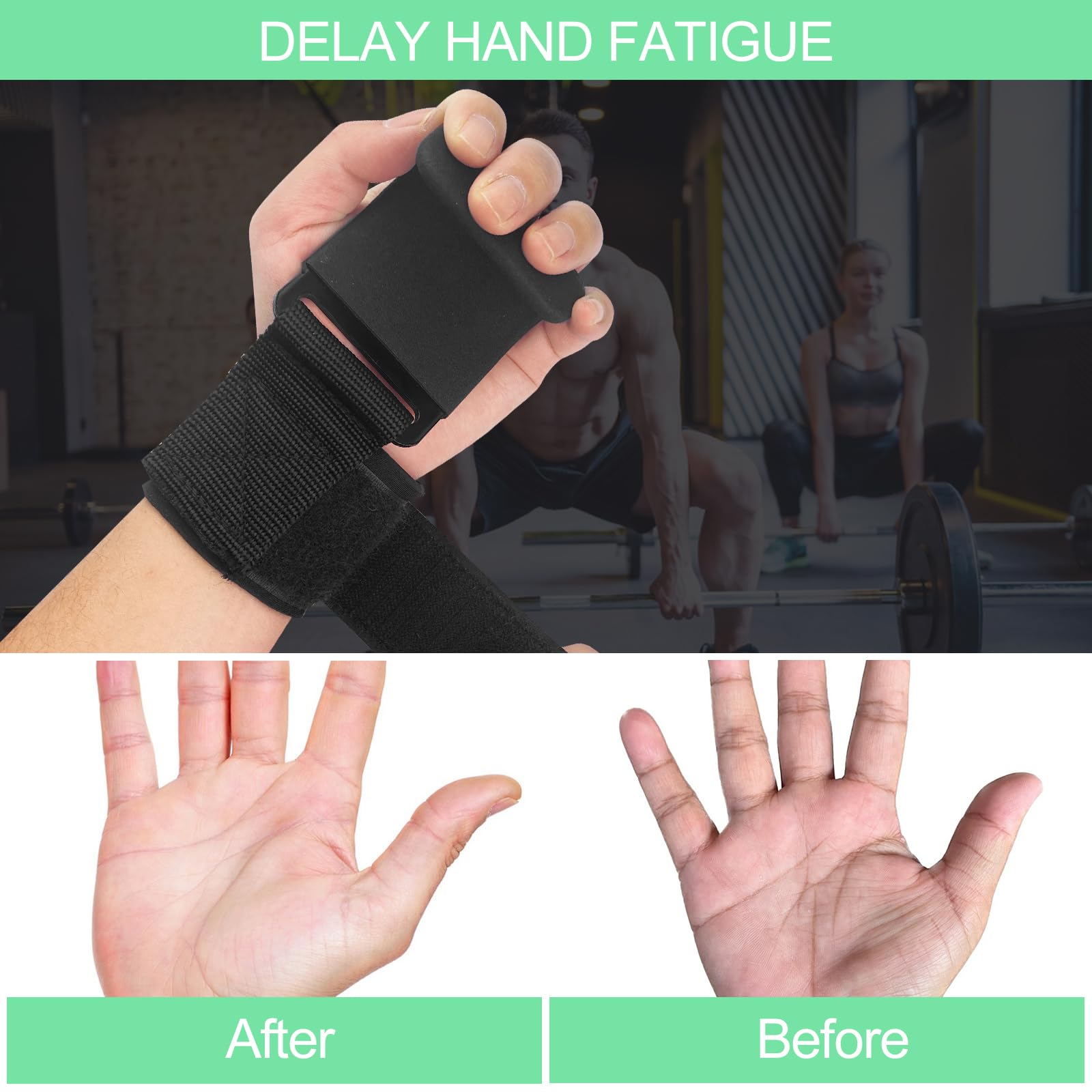 MeoZynxadril - Gancho de gimnasia para muñeca (pareja), ganchos de levantamiento de pesas, asas de gimnasio, mancuernas para levantamiento de pesas y deadlift, pull up