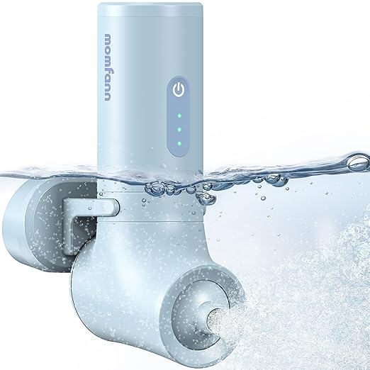 Bath Jet Spa, Bath Jet/Bubble Mode, Cordless Portable Bathtub Accessories with 3-Level Adjustable Speed, Bathtub Jets for Home Spa, Relaxing (Blue)