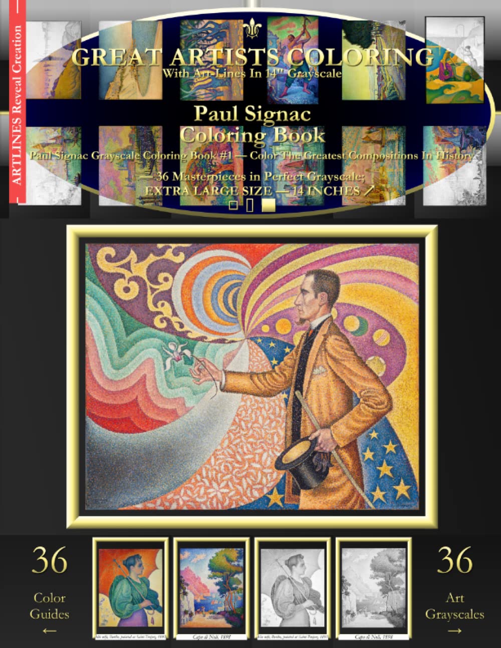 Paul Signac Coloring Book: Paul Signac Grayscale Coloring Book #1 - Color The Greatest Compositions In History